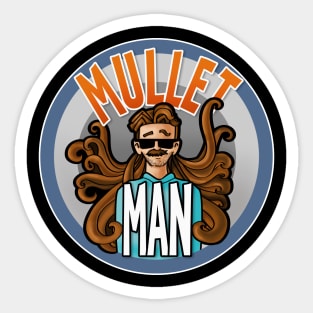 Mullet Man Sticker